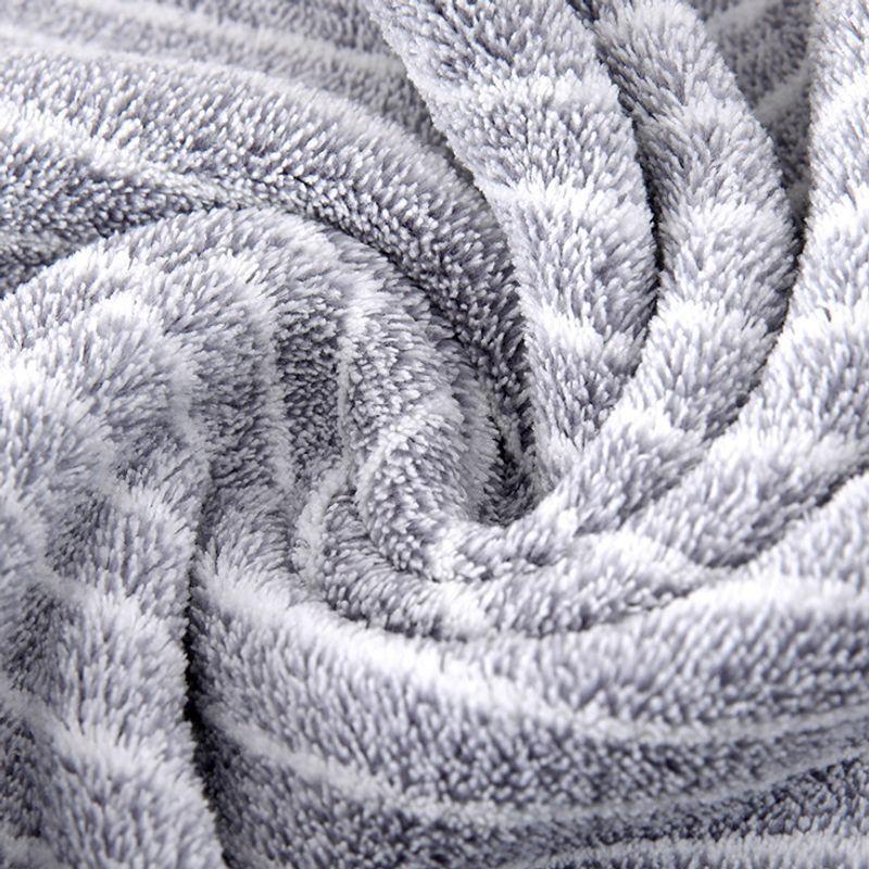 Colorful Striped 8pcs Coral Fleece Towel Set Ultra Soft Highly Absorbent Lint-Free for a Spa-Like Bath Experience Skin-Friendly Quick-Dry No Shedding
