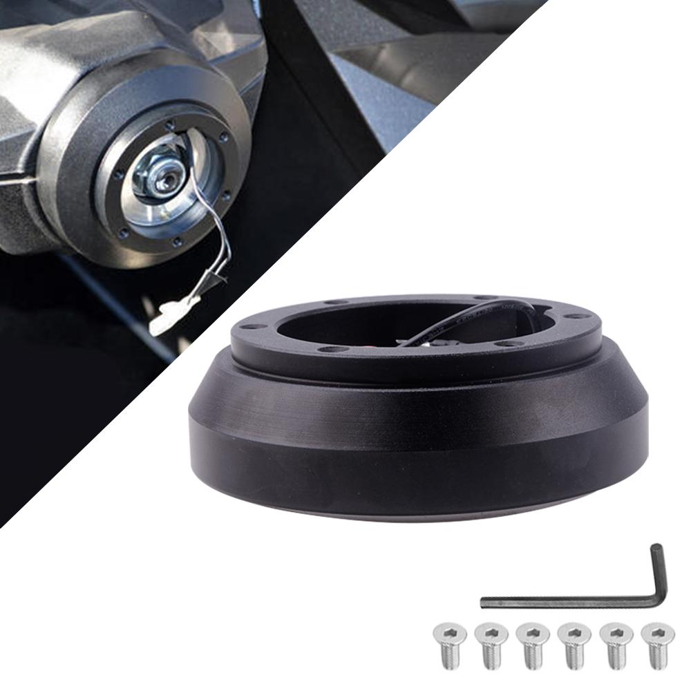 MUGE-Car Racing Steering Wheel Hub Black Short Steering Wheel Short Hub Adapter For for Mazda Miata RX7 RX8 Genesis QR011