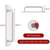 Toilet Window Sliding Self-adhesive Door Handle Cabinet Pulls Furniture Hardware Door Knobs