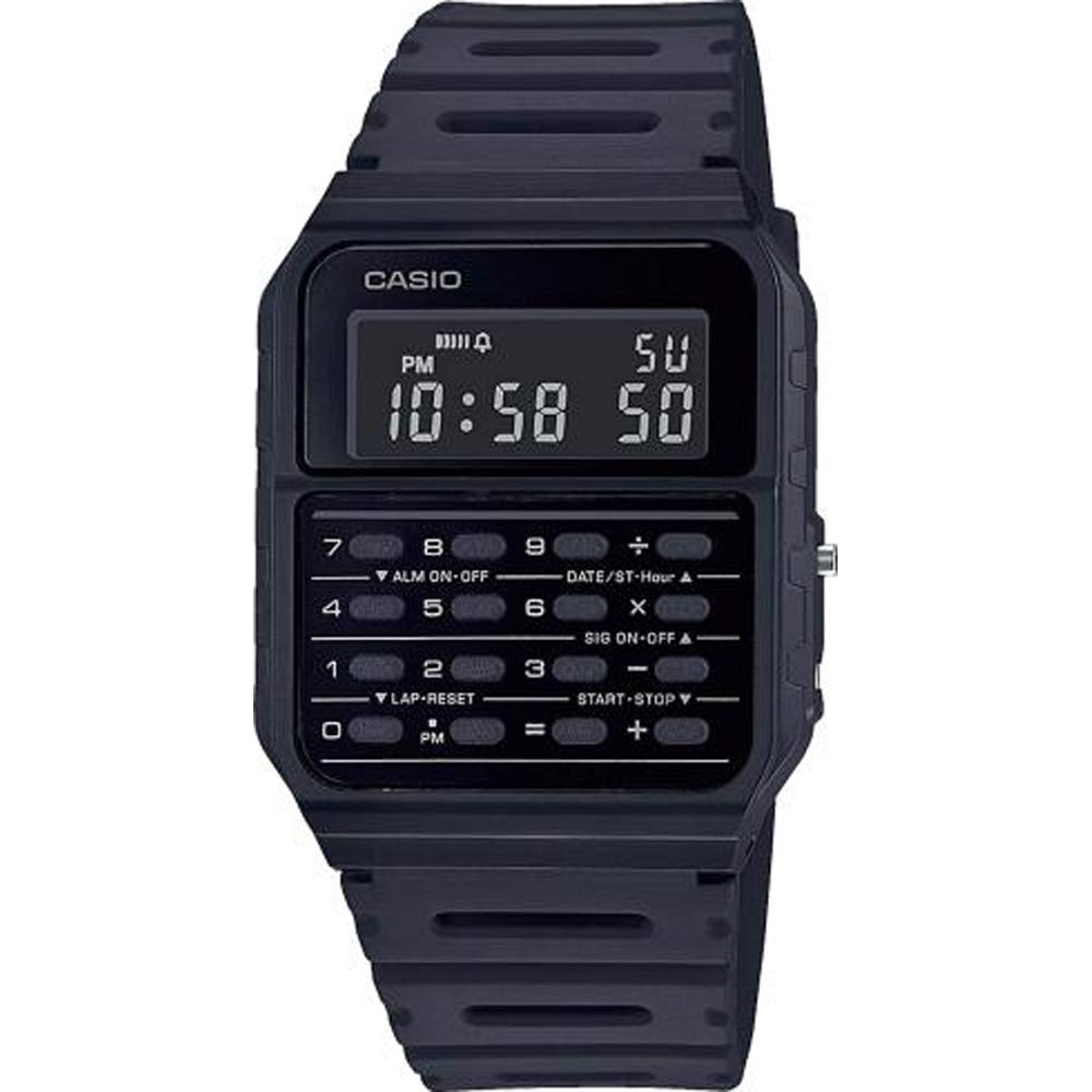 Casio Стандартные наручные часы-калькулятор Часы CA-53WF-1B зарубежная модель.