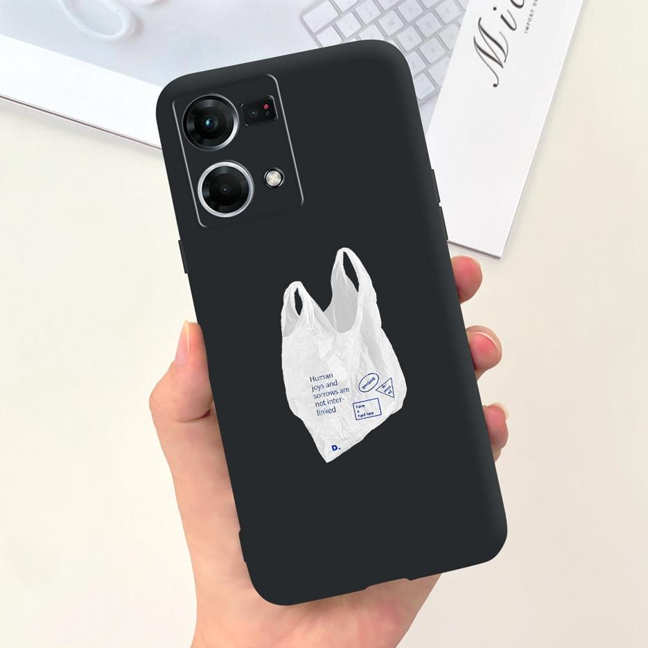 For Oppo F21 Pro 4G Case Oppo Reno7 CPH2363 Cute Fashion Cartoon Cover Soft Silicone Phone Case For Oppo Reno 7 F21Pro 4G Bumper