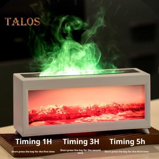 Ароматерапевтический увлажнитель воздуха, диффузор эфирных масел с функцией таймера и пультом дистанционного управления, малошумный ароматерапевтический каминный диффузор
