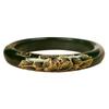 15MM Natural Hotan Jade Blossoming Wealth Bracelet Fashionable Charm Bangle Jade Bracelet Women's Gift