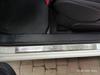 Накладки на пороги 500 (Carmos, 2 шт, нерж) для Fiat 500/500L