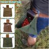 1Pcs Canvas Foraging Bag Waist Hanging Portable Outdoor Picking Bag Fruit Picking Tool Bag