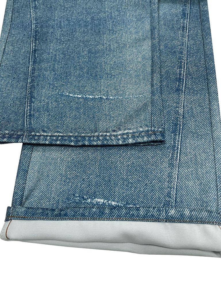 Women's Summer Loose Wide-Leg Jeans with Chain Detail N012