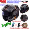 Original LS2 FF906 Advant Full Face 180 Degree Rear Flip Up Motorcycle Modular Double Lens Helmets for Men Women Universal