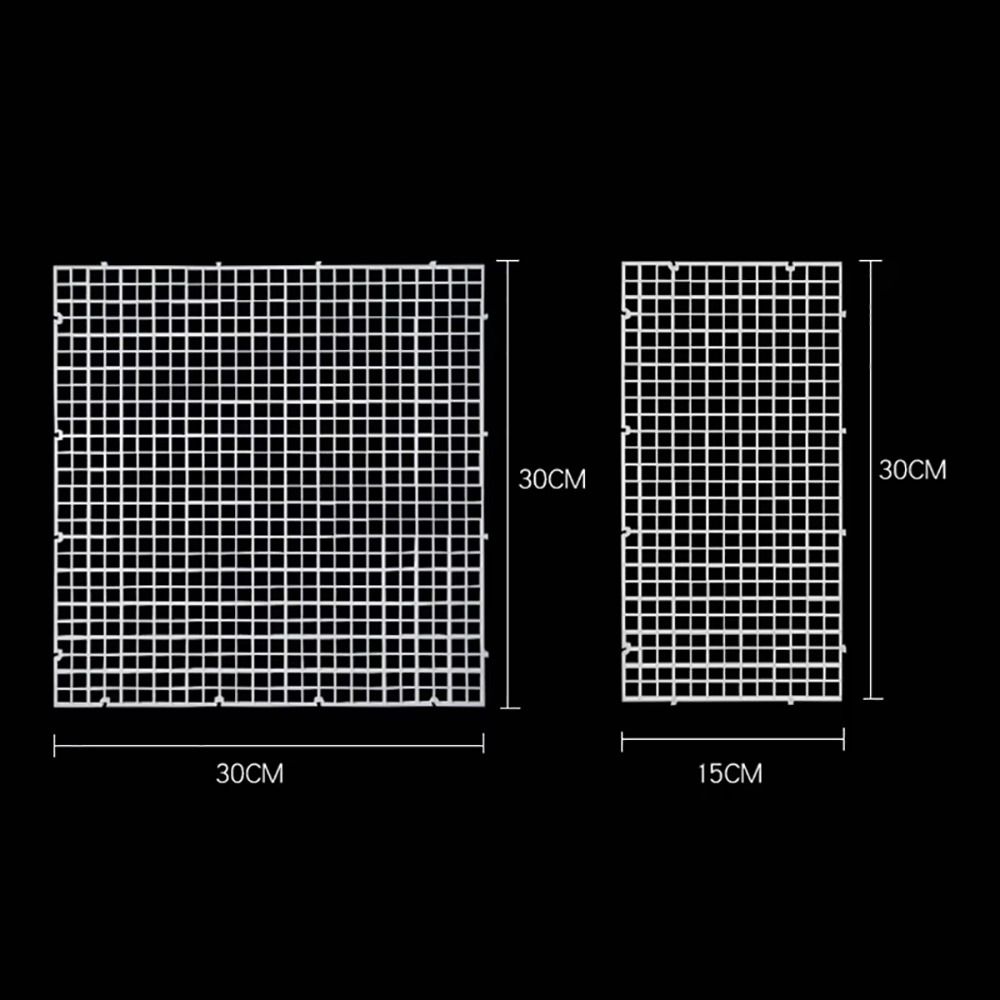 1 шт. Многофункциональная изоляционная сетчатая плата 30x30 см Пластиковая подложка для грунта, лоток, черный, белый, разделитель, сетка