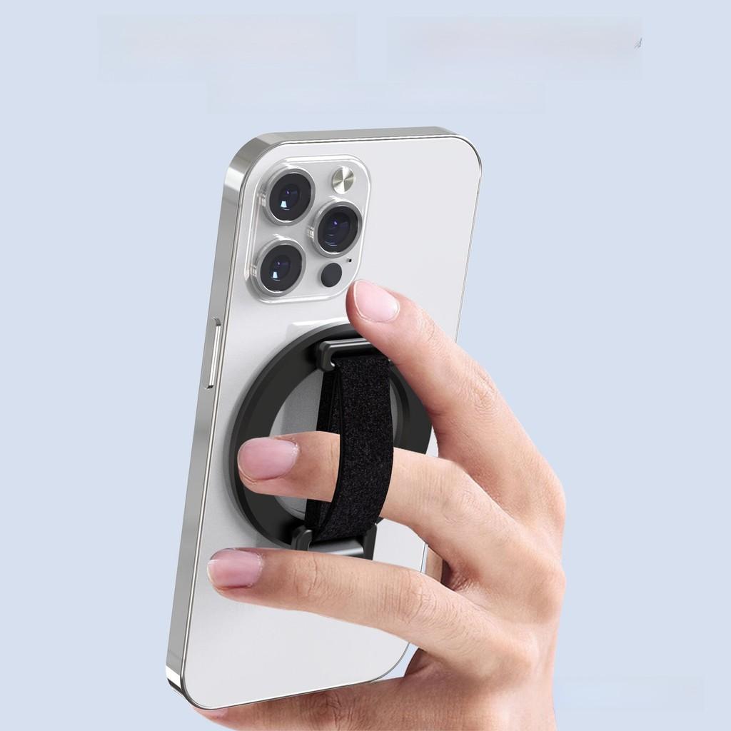 Magnetic Phone Strap And Stand For Aluminum Alloy Desk Accessory