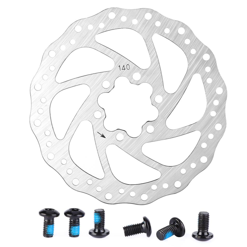 Mountain Bike Stainless Steel Brake Rotors/Brake Pads, Mountain/Road Bike Disc Brake Components 203mm / 180mm / 140mm / 120mm