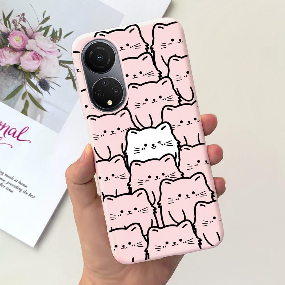 For Honor X7 X7a Case Lovely Duck Astronaut Soft Silicone Matte Phone Cover For Honor X7b CLK-LX1 Funda X 7b X 7a HonorX7 Bumper