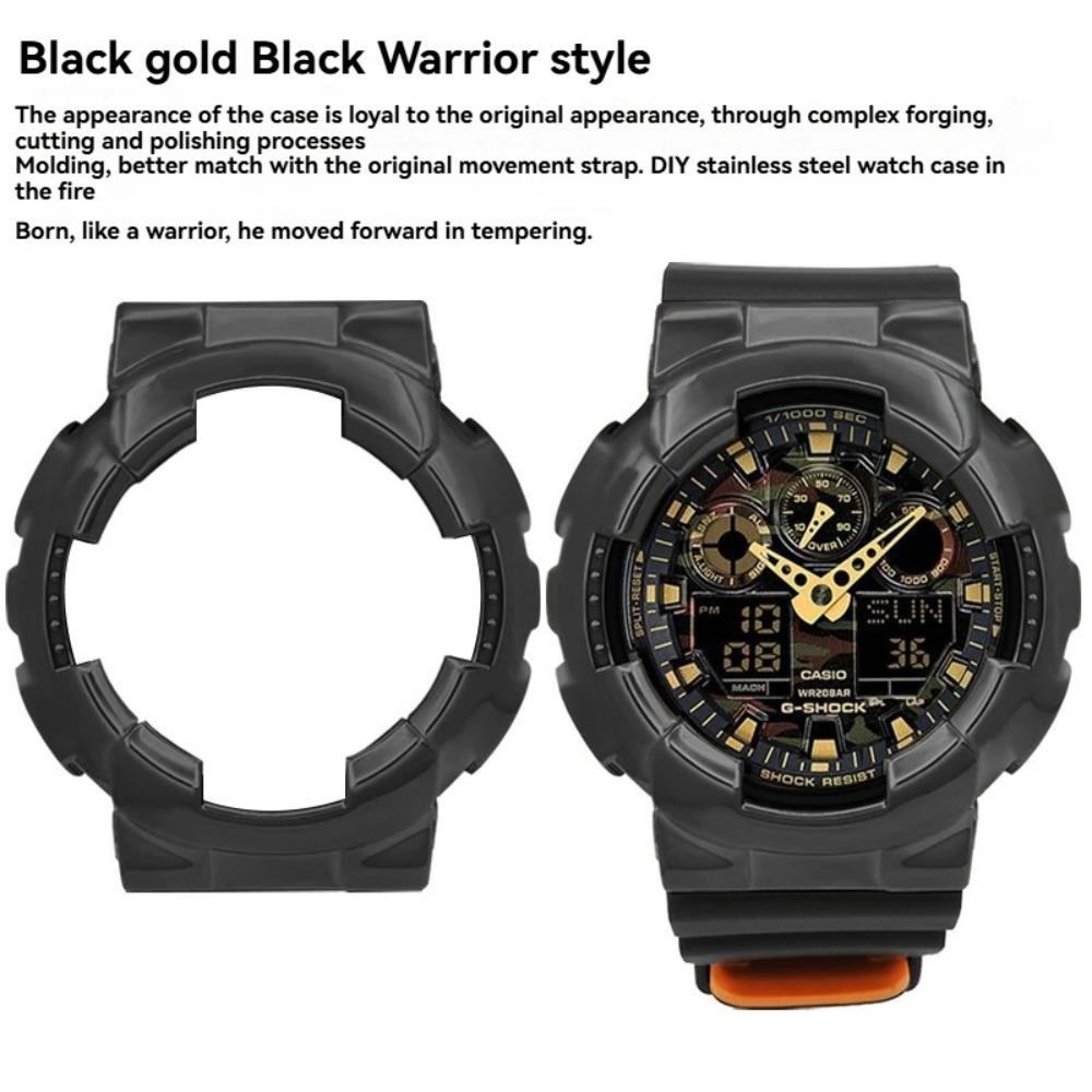 Модификационный Комплект из Нержавеющей Стали Для Casio G-SHOCK Серии GA-110 GA-110GB GA-100 GA-120 Модифицированный Черный Воин Металлический Безель Корпус Ремешок