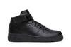 Мужские кроссовки Nike Air Force 1 Mid Черные (2016) Черный/черный