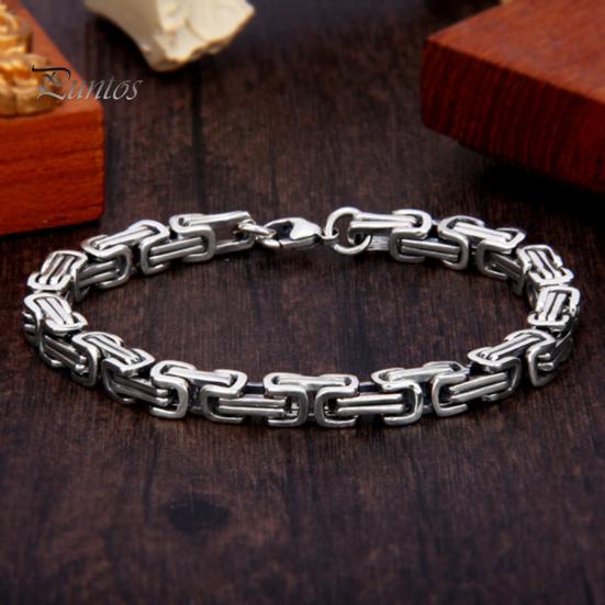Мужской браслет изысканный не выцветает пряжка застежка титановая сталь мужской браслет ювелирные изделия повседневная одежда
