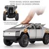 1:24 MINI AUTO Tesla Cybertruck Pickup Trailer Alloy Car Model Diecasts Metal Off-road Vehicles Truck Simulation Kids Toys Gift