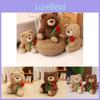 Cute Bear Rose Plush Toy Gift  Girlfriend  Festival Present Stuffed Fill Doll