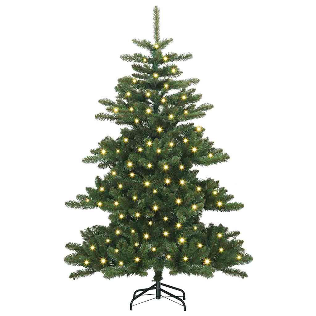 Artificial Foldable Christmas Tree Green 150 cm PVC and Steel
