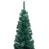 VidaXL Sapin de Noël artificiel mince avec support Vert 180 cm PVC