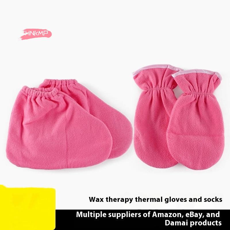 1 пара женских перчаток для ухода за изоляцией, фланелевые, с эластичным отверстием, для защиты ногтей, для ручной терапии, варежки для парафиновой ванны, многоразовые грелки