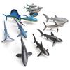 Mini Ocean Animal Model Set Realistic Pvc Figures Includes Sardine Shark And Marlin 10 Piece Collection
