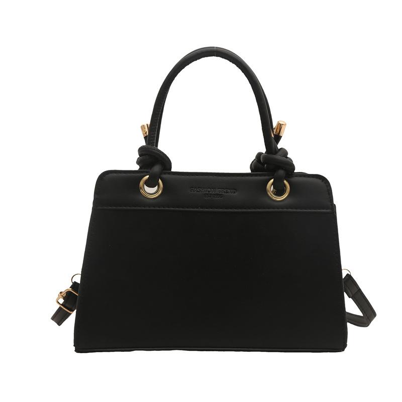 Large-capacity Bag Women's Versatile 2025 Spring and Summer Solid Color New Simple Shoulder Shopping Bag High-value Small Square Bag