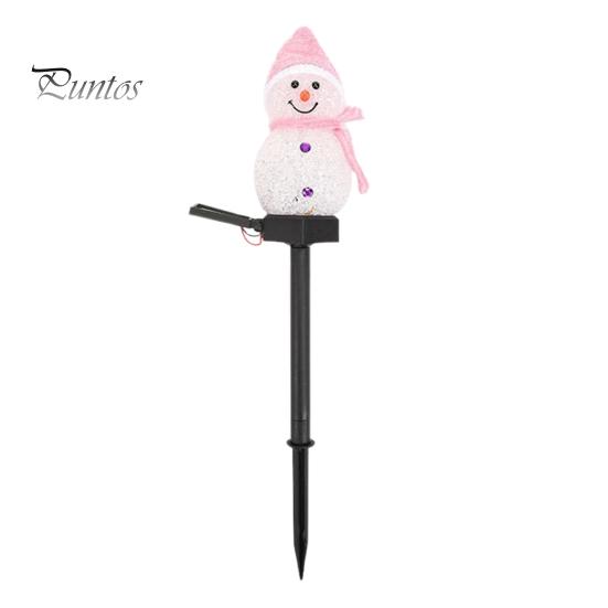 Снеговик Солнечный Светильник Светодиодный Солнечный Светильник Снеговик Водонепроницаемый Светильник Снеговик для Сада Патио Газон Рождественский Декор