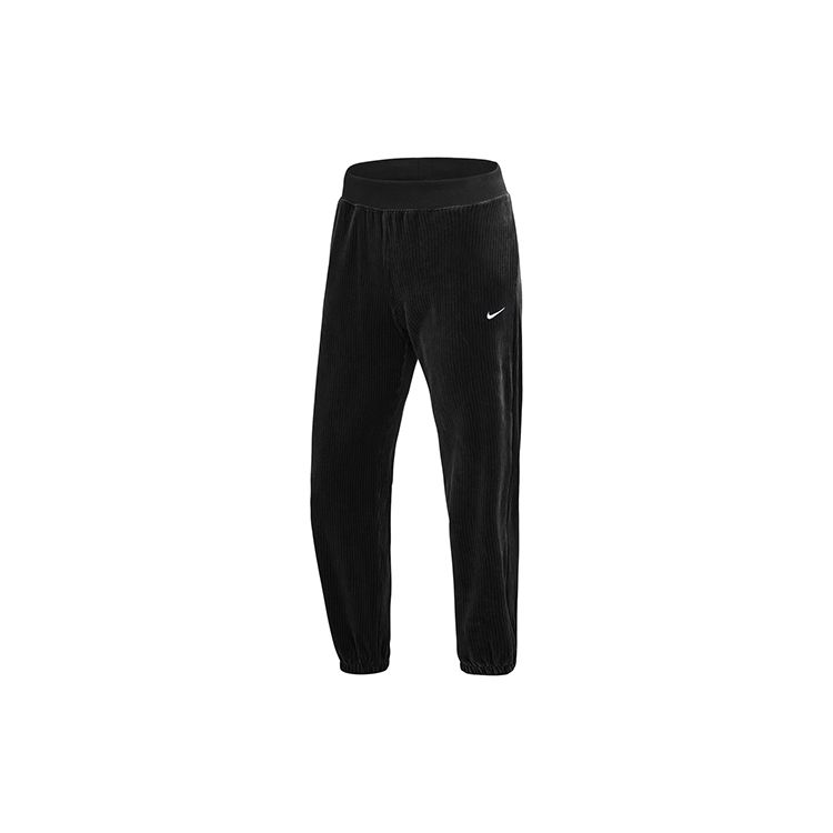 Nike Однотонные вельветовые трикотажные брюки-джоггеры женские, черные DO2914-010