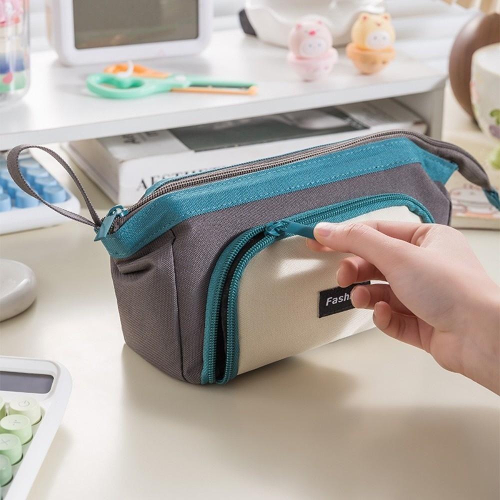 Oxford Cloth Pencil Case Waterproof Stationery Pouch New Pencil Bag Student Use