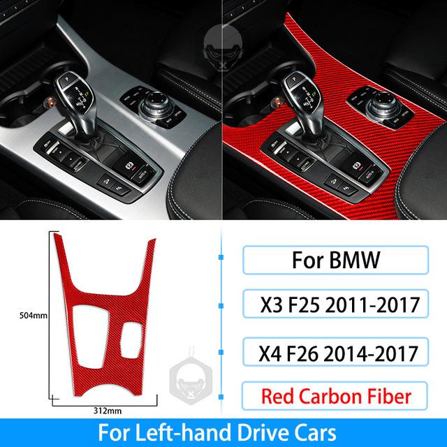 Для BMW X3 F25 11-17 X4 F26 14-17 карбоновая панель переключения передач декоративная крышка аксессуары для украшения салона автомобиля