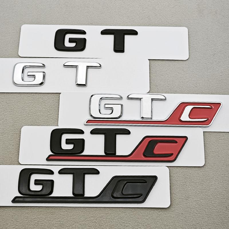 Logo GT C GT Letters For Mercedes Benz AMG GT GTC Badge Emblem Stricker - Rear Trunk Decals Tail Exterior Accessories QS1
