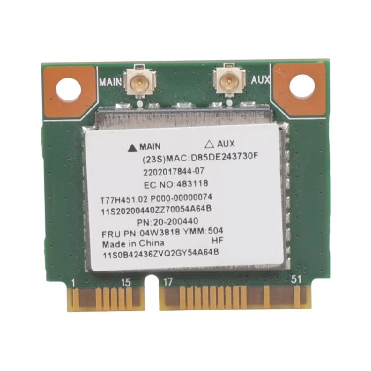 Сетевая карта PCIe с низким энергопотреблением для бизнес-профессионалов, беспроводная сетевая карта Mini PCIe половинной высоты