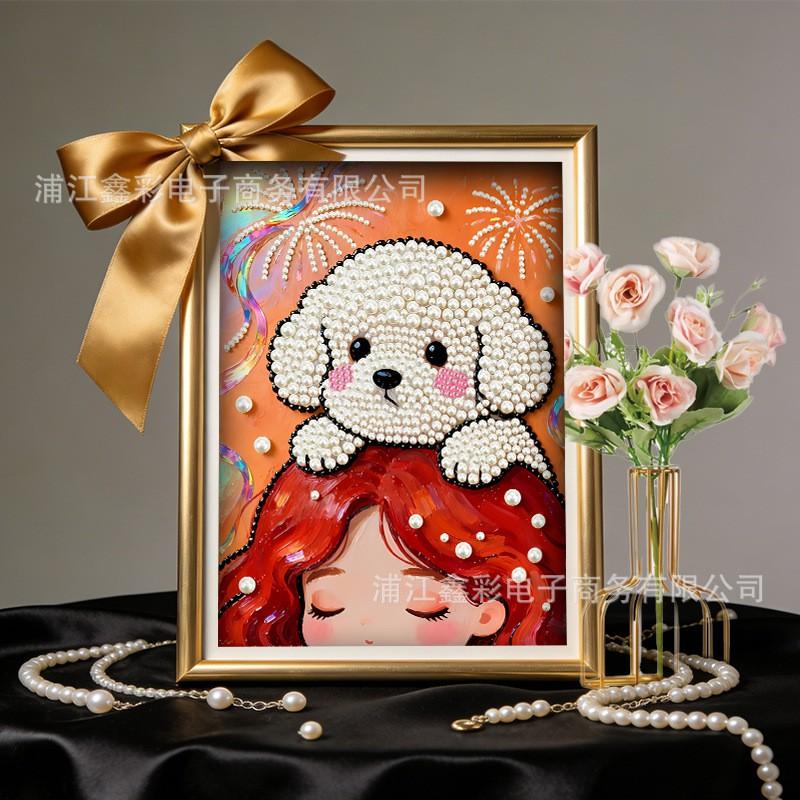 30x40CM Pearl Painting DIY Kit Modern Unframed Wall Art Home Decor