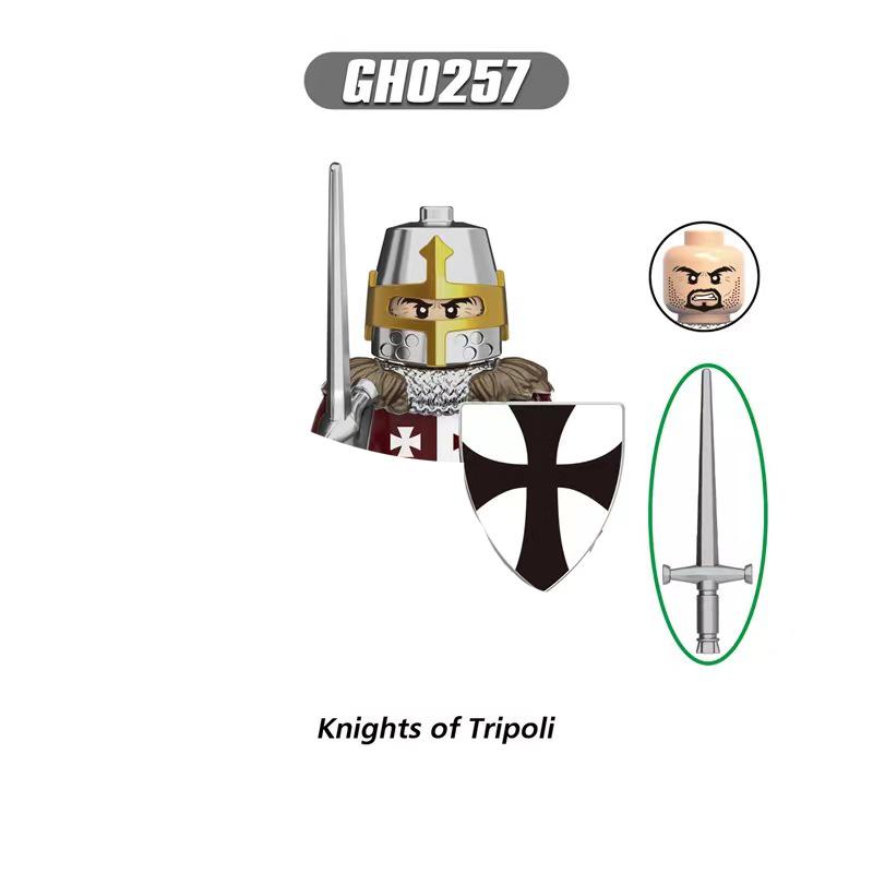 Средневековые Рыцари Серия Фигурки Строительные Блоки Воин Солдаты Стражники Львиное Сердце Больница Тевтонский Рыцарь Битва Пастор Детский Подарок