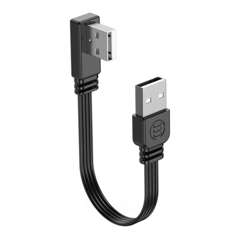 Кабель-адаптер-конвертер USB 2.0 на USB 2.0, длина 5-100 см, поддержка быстрой зарядки 2А и передачи данных 480 Мбит/с