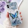 For Apple iPhone X XR XS Max Case Colorful Flowers Butterfly Painted Cover Soft Slim Phone Case For iPhone XS Max iPhoneX Bumper