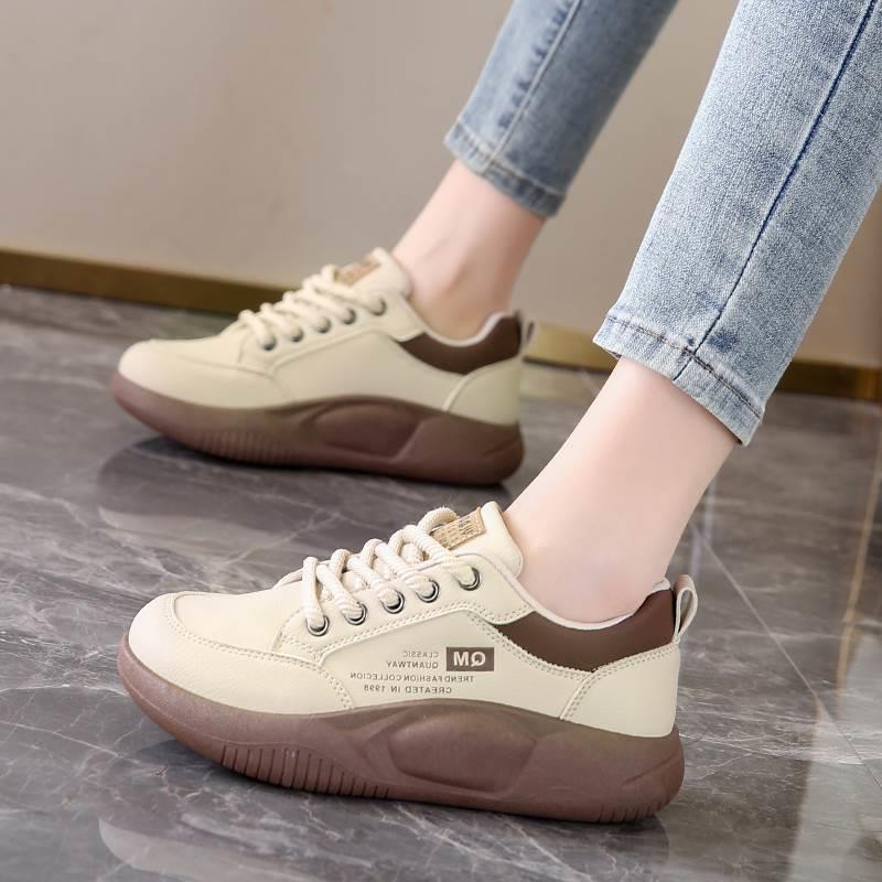 Кроссовки женские на весну и осень, верхняя одежда для полных, новые модели для беременных, нескользящая женская обувь с мягкой подошвой, на широкую ногу