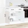 VidaXL Kitchen Cabinet Kalmar High Gloss White Engineered Wood, Sink Base Cabinet, Kitchen Base Cabinet with Drawer, 853499