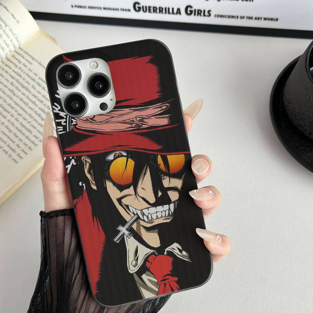 Хоррор Аниме Hellsing Для IPhone 17 16 15 Plus Pro Max 12 14 Plus 11 13 Волна Гофрированная Полоса Чехол для Телефона