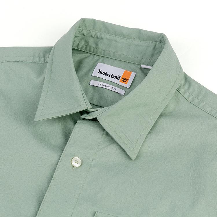 Timberland Shirts Men's Teal Lapel Moderate A69SYEC6