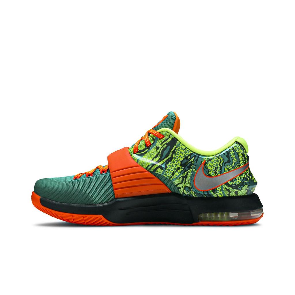 Nike KD 7 'Weatherman' (Unisex) Emerald Green / Metallic Silver-Dark Emerald Basketball Shoes 653996 303