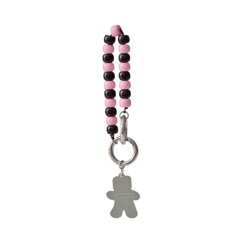 Monamhee Beulpingi Beads Strap Black Pink