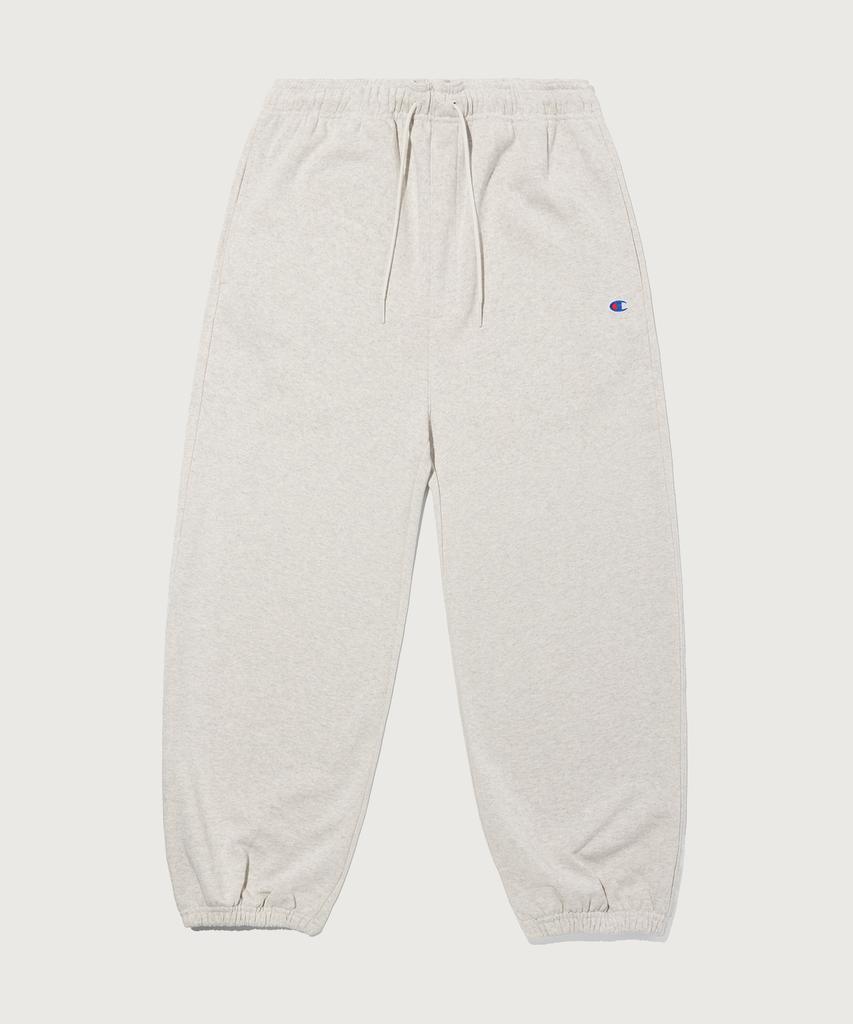 CHAMPION C-Logo Wide Fit Sweat Jogger Pants Oatmeal