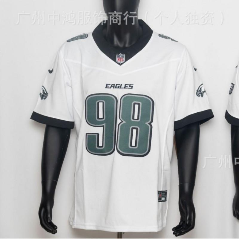 Mens NFL Eagles 3rd Gen Rugby Jersey - Embroidered American Football Shirt