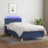 VidaXL Slat Bed Base with Mattress and LED, Upholstered Bed, Single Bed, Adult Bed for Interior Bedroom, 3133531