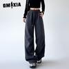 Women's Fashion Casual Solid Color Print High Waist Pants & Capris