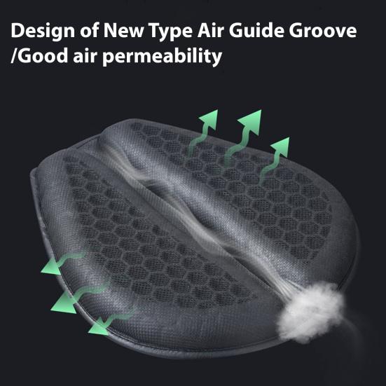 Гелевая подушка для сиденья мотоцикла 3D Сотовая Дышащая Амортизация Защита чувствительных зон Облегчение боли в копчике Чехол на сиденье мотоцикла