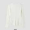 She S miSS Rib Round Neck Pullover Knit SSkpop12090 Iv