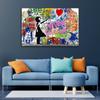 Banksy Balloon Girl Canvas Paintings Graffiti Street Pop Artwork Never Give Up Wall Art Posters Pictures for Modern Home Decor