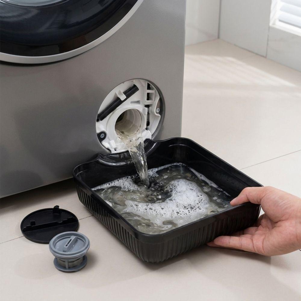 Heavy Duty Washer Drain Guide Tray Front-mounted Lint Water Collection Box Floor Protection