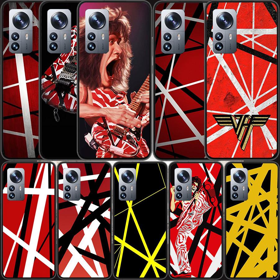 Eddie Van Halen Graphic Guitar Phone Case For Xiaomi Poco X7 X6 X5 X4 X3 GT NFC M4 M5 Pro 5G M3 Mi F6 F5 F4 F3 F2 F1 Capa Coque